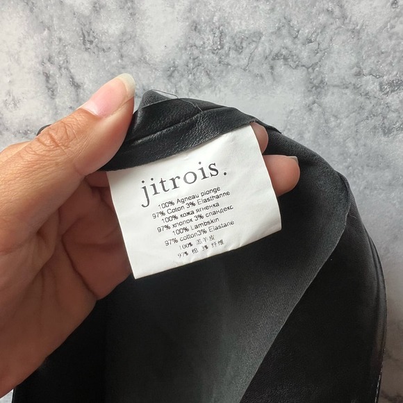 Jitrois SOLO Mini Skirt in Stretch Leather Size 36 - Picture 9 of 9